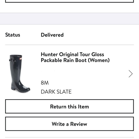 HUNTER TALL GLOSS RAIN BOOTS SIZE US 8 EU 39 - Picture 13 of 13